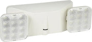 Global Industrial 2 Head Square LED Emergency Unit w/Adjustable Optics and Ni-Cad Battery Backup