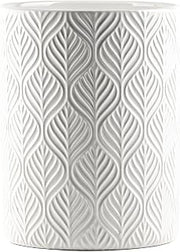 10 Strawberry Street Embossed Utensil Crock, Leaf
