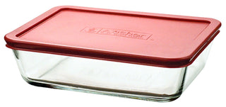 Classic Glass Food Storage Container with Lid by Anchor Hocking – Regular, 6.0 cups, Glass, Clear, Model 91551L7