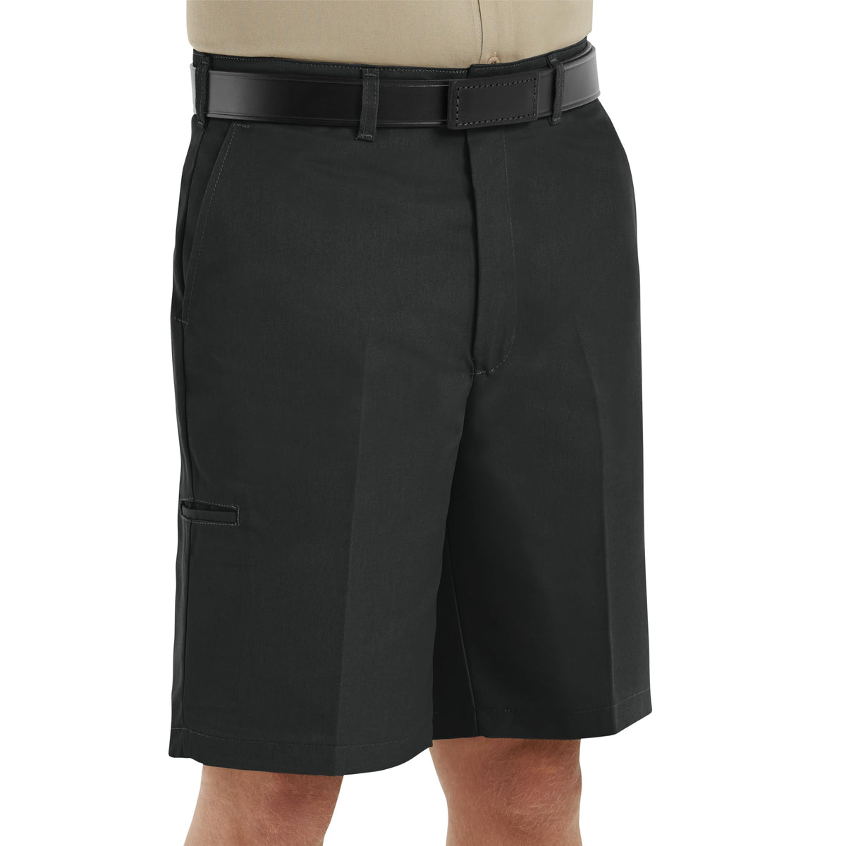 Men's Cell Phone Pocket Shorts by Red Kap – 36W x 12L, Polyester, Black, Model PT4CBK 36 12