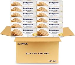 Jules Destrooper Butter Crisps, Non-GMO, Kosher Dairy - 3.5 Oz, Pack of 12 | Caramelized Waffle Cookies, Certified Kosher Dairy, Authentic Biscuits Made in Belgium