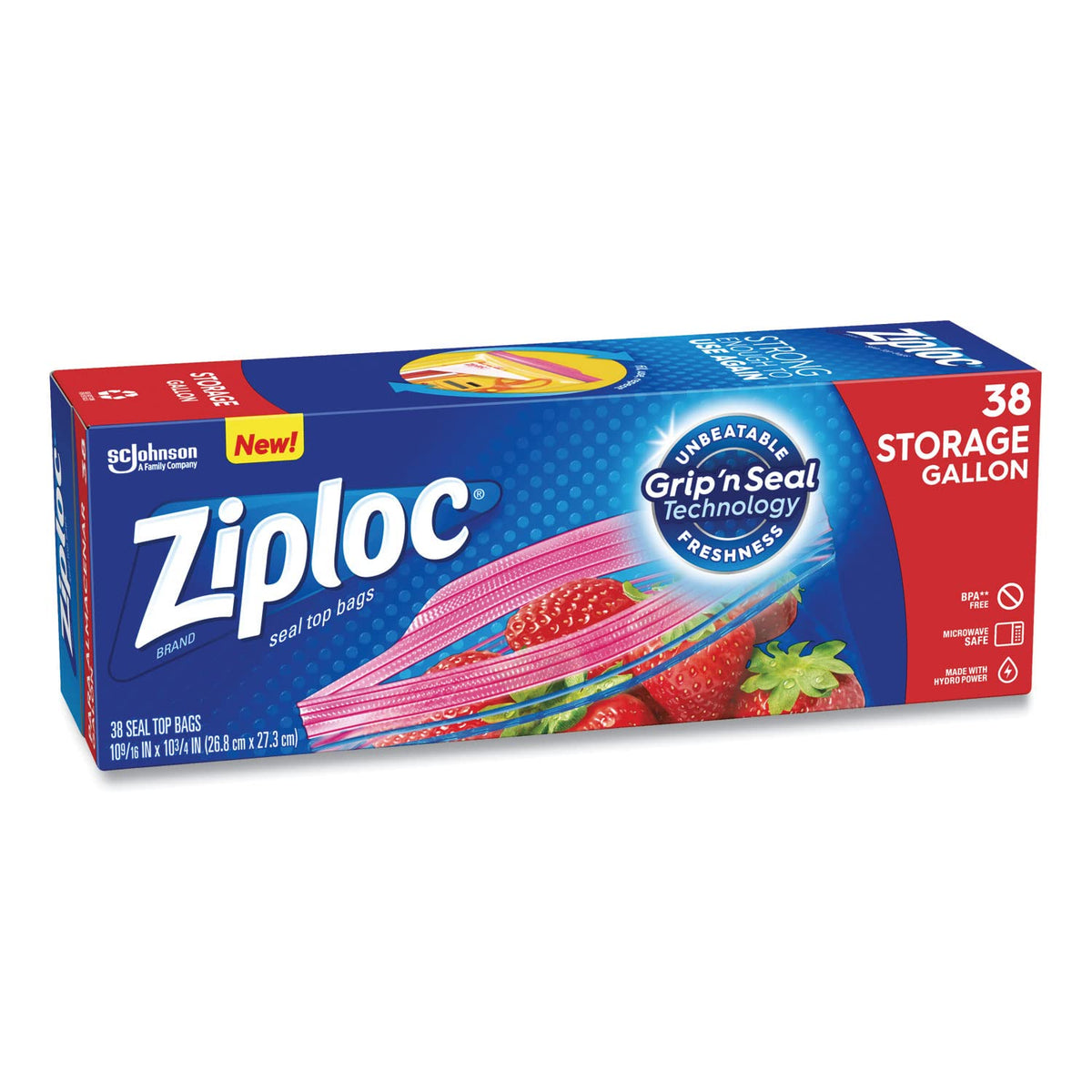 Storage Bags Gallon Value Pack 9-40 Count boxes by Ziploc – One Size, 1.0 gallons, Polyethylene (PE), Clear, Pack of 9