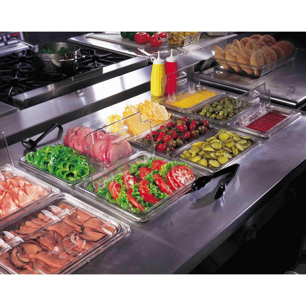 22CW 4.1 qt Capacity by Cambro – Half Size, 2.5 inches, Polycarbonate, Clear, Model 22CW135