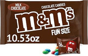 Milk Chocolate Fun Size Candy Bag, 10.53oz | M&M'S candy, milk chocolate candy, fun size candy bag, chocolate candy, chocolate snacks, snack size candy, sweet snacks