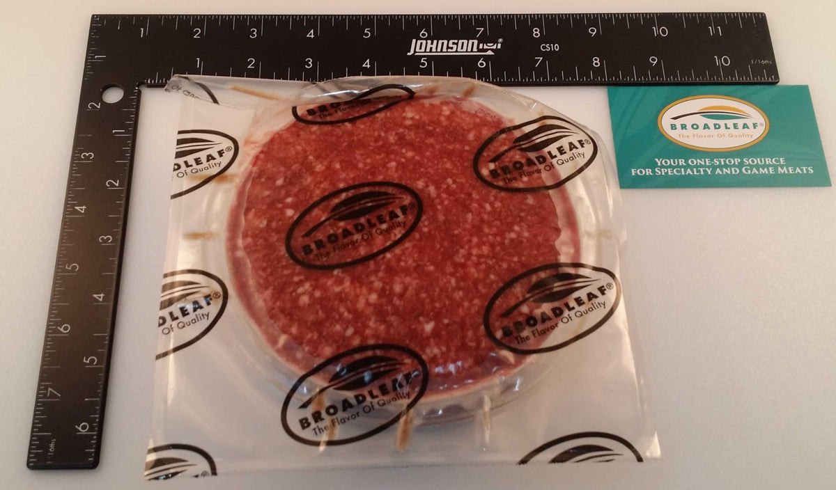 Round Wagyu Beef Patty by Broadleaf – 6 ounces