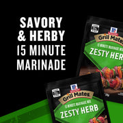 McCormick Zesty Herb Marinade Mix by Grill Mates – 1.06 Ounce (Pack of 1), Model 5210002579