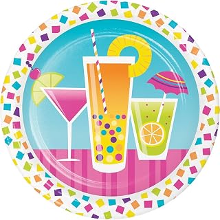 Creative Converting Dessert Plates, Multicolor
