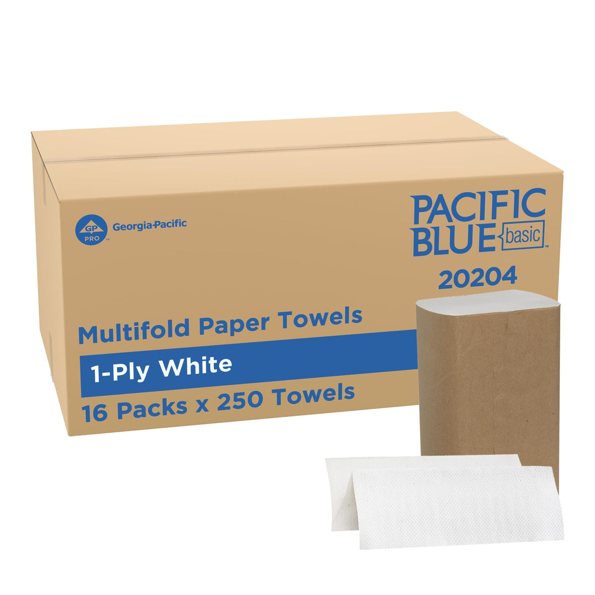 Georgia-Pacific Pacific Blue Basic / 250 Count (Pack of 16) / White Paper Towels