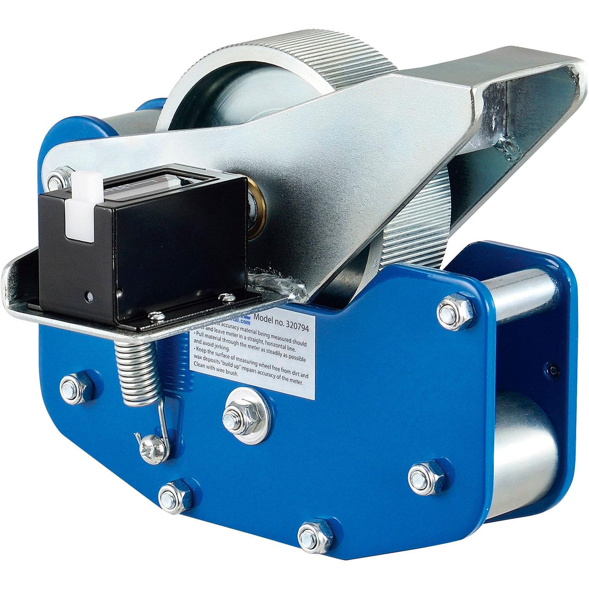 Heavy Duty Wire Meter Counter by Global Industrial – 1/16" - 1", Alloy Steel, Blue, Model WMC01