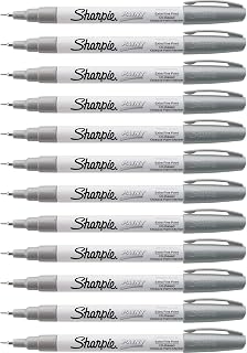 Sharpie 35533Bx Paint Markers, Oil Base, Extra Fine, Silver