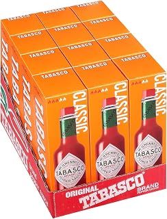 TABASCO Brand Original Red Pepper Sauce, Hot, 5 Oz Glass Bottle (12-Pack)