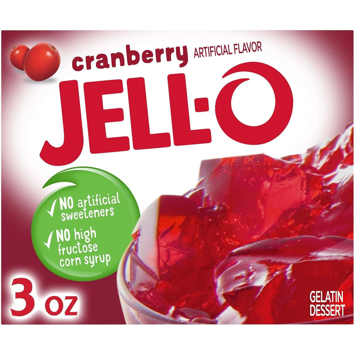 Jell-O Cranberry & Tapioca / 3 Ounce (Pack of 8) / 8 Pudding Mixes