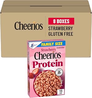 Cheerios Protein Strawberry, 15 oz (Pack of 8)