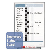 Quartet 1 / 16"W x 16"H / Silver Dry Erase Boards