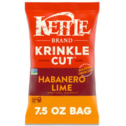 Potato Chips by Kettle Brand – 7.5 Ounce (Pack of 1), Habanero Lime, Model 10084114902020