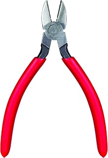 Jonard Tools Jonard JIC-7858 Telecom Tapered Nose Diagonal Cutting Plier with Red Plastic Handle, 6-1/2" Length