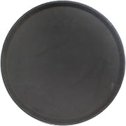 16" round tray, black, comes in each