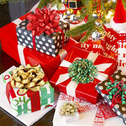 YUJUN Christmas Gift Bows Set, 23 Pieces, Red and Green