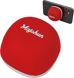 P01 2-in-1 Magnetic Bluetooth Speaker & Phone Stand, TWS Red | TWS Stereo Pairing; Bluetooth 5.4; 4 Dynamic LED Modes; 12H Playtime; Portable Compact Build; Ideal Gift Choice