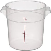 Cambro RFS1PP 1 qt Capacity, 6-1/16" Top Diameter x 5" Height, Translucent Round Food Storage Container (Cover Sold Separately)