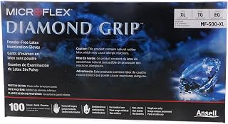 Ansell MICROFLEX ​Diamond Grip MF-300 Exam Standard Gloves - Size XL, Natural (Bundle of 200)