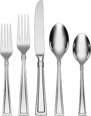 Oneida Butler 20 Piece Everyday Flatware, Service for 4, 18/0 Stainless Steel, Silverware Set