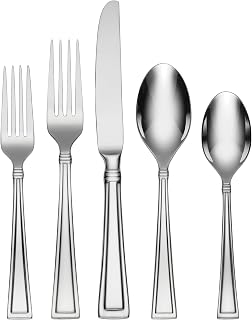 Oneida Butler 20 Piece Everyday Flatware, Service for 4, 18/0 Stainless Steel, Silverware Set