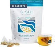 Rishi Tea Greek Mountain Organic Herbal Tea Bags, Caffeine Free, 30ct