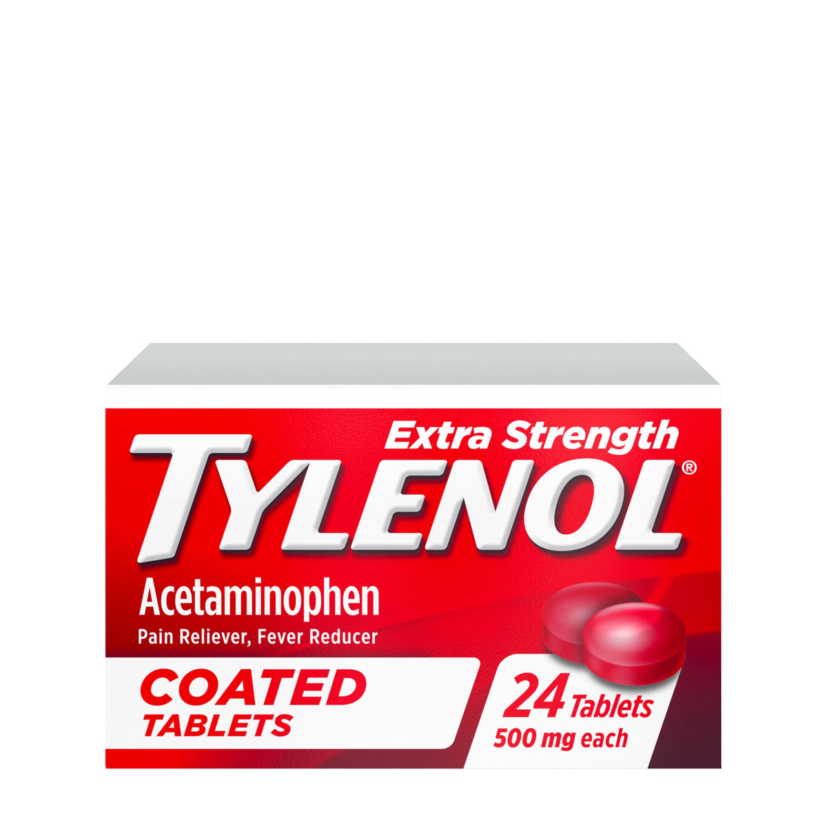 Extra Strength Coated Tablets by Tylenol – 24 Count (Pack of 1), Model 00300450499257