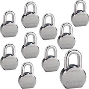 Master Lock (10) High Security Pro Series Keyed Alike Padlocks w/20 Keys, 6230NKA-10 w/BumpStop Technology