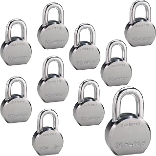 Master Lock (10) High Security Pro Series Keyed Alike Padlocks w/20 Keys, 6230NKA-10 w/BumpStop Technology