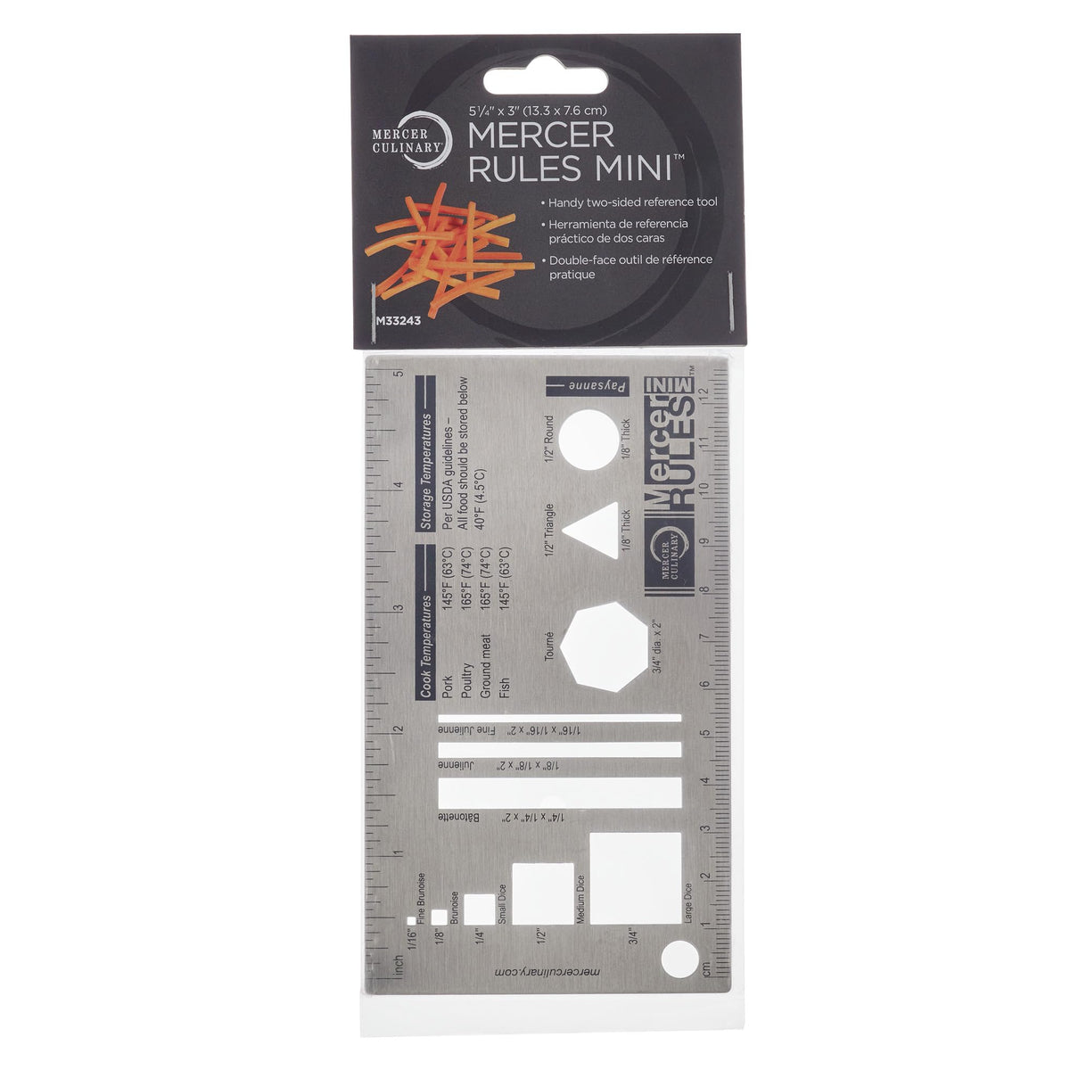 Mercer Culinary Mini / Silver / 1 Rulers