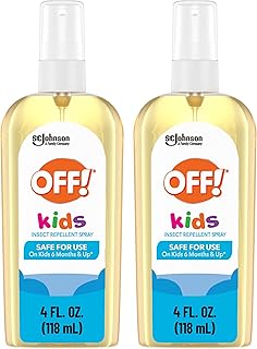 OFF! Kids Mosquito & Tick Repellent Spray, Botanically Inspired, Safe for Use On Kids, 4 oz (Pack of 2)