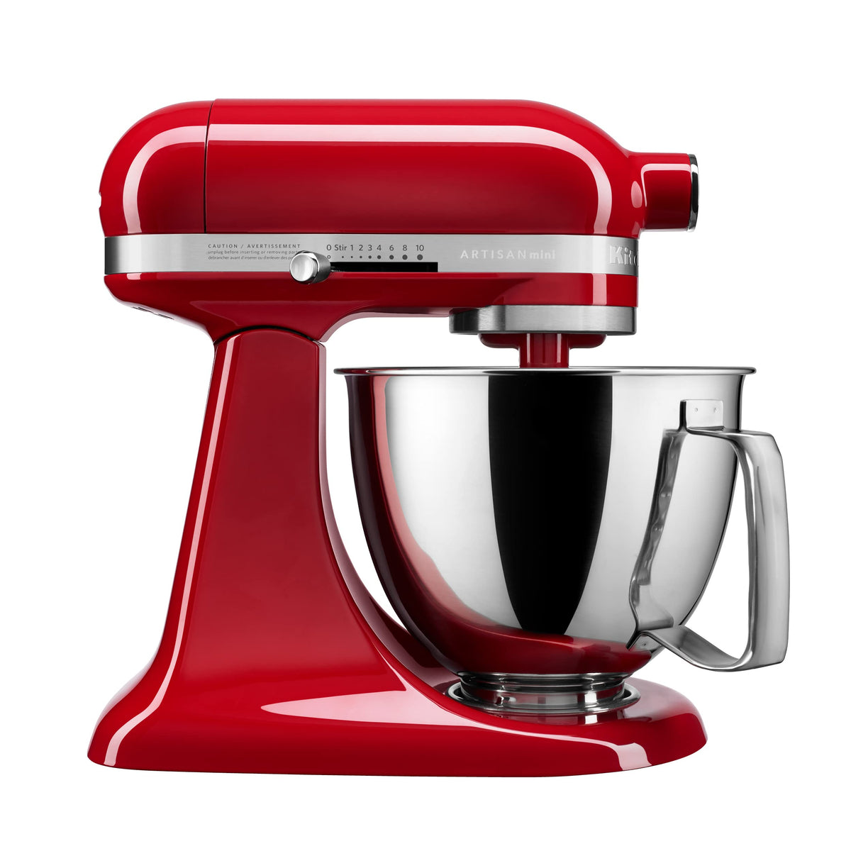 Artisan Mini by KitchenAid – 3.5 quart, Stainless Steel, Empire Red, Pack of 4, Model KSM3316XER
