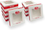 SOUTHERN CHAMPION TRAY SCT 2477 Packzi Donut Print Window Bakery Box, 8-in. L x 8-in. W x 2.5-in. H (Case of 100)