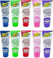 Crayola Taste Beauty Bathtub Finger Paint Soap, Easy to Clean, Pack of Ten 3-Fluid-Ounce Bottles
