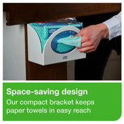 Small Pack Food Service Towel Dispenser Bracket White W by Tork – White, Pack of 4, Model 655300