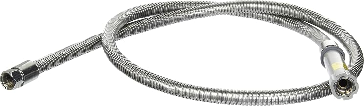 T&S Brass, B-0068-H, 68" Flexible Stainless Steel Hose, Stainless Steel