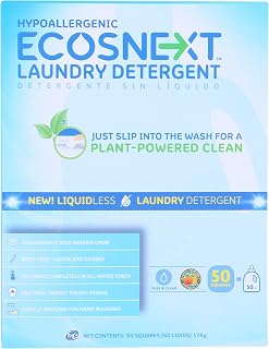 ECOS Next Hypoallergenic Liquidless Laundry Detergent 50 ea Pack of 10