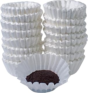 Melitta MLA620014, Basket-style Coffeemaker Coffee Filters, 800 / Box, White