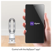 Hot+Cool™ HF1 Rapid React heater fan (White/Silver) by Dyson – Small, White/Silver, Model 602800-01