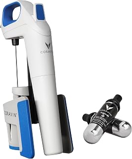 100015 Model One Advanced Wine Bottle Opener and Preservation System, Includes 2 Coravin Argon Capsules