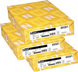 Neenah Wausau Exact 110, Index Cardstock, 250 Count, Ivory, 8.5 X 11 Inches (49581), Pack of 3 Each