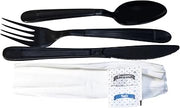 E179000 Knife/Fork/Teaspoon/Salt & Pepper Napkin Kit (Pack of 250)