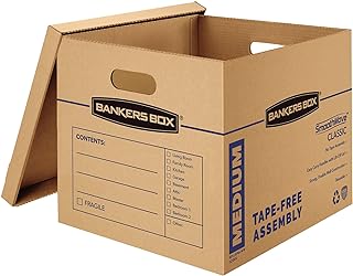 Bankers Box 10-Pack Medium Classic Moving Boxes with Reinforced Handles | Make packing faster with medium moving boxes that balance capacity, strength, and easy carrying.