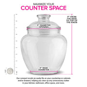 Modern Innovations 80 oz / Clear / 80.0 ounces Cookie Jars