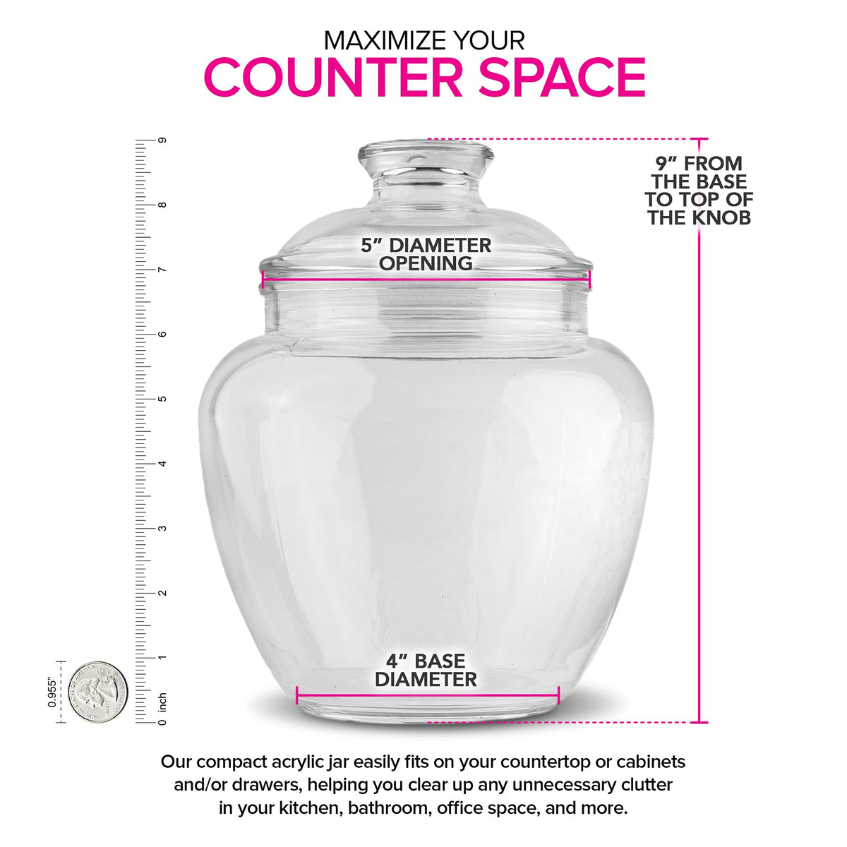 Modern Innovations 80 oz / Clear / 80.0 ounces Cookie Jars