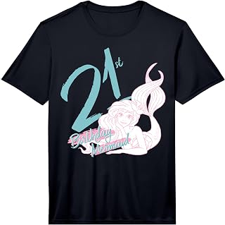 Disney Little Mermaid Ariel 21st Birthday Mermaid Sketch Performance T-Shirt