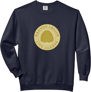 Nauvoo Legion Life Guards Uniform Button with Beehive Comfort Colors Adult Sweatshirt