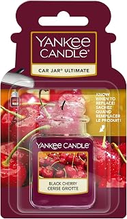 Yankee Candle 1221000E Car Freshener, Car Jar Ultimate, Black Cherry